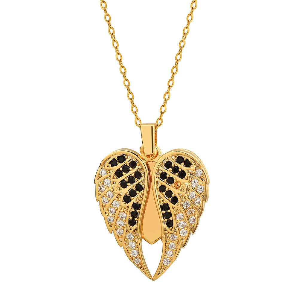 Personalized Name Heart Necklace Zirconia