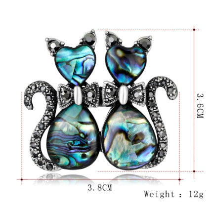 Rhinestone Animal Brooch Pins for Women & Men