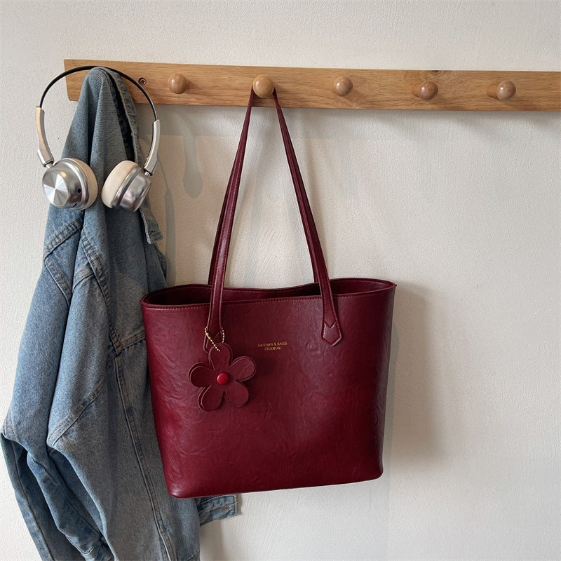 Women's Underarm Bag (Simple Textured Tote Bag)