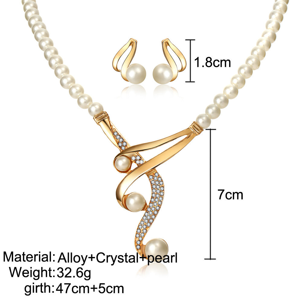 Pearl Clavicle – High-End Jewelry Set