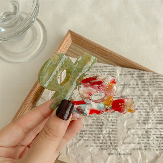 Acetic Acid Shark Grip Hair Claw