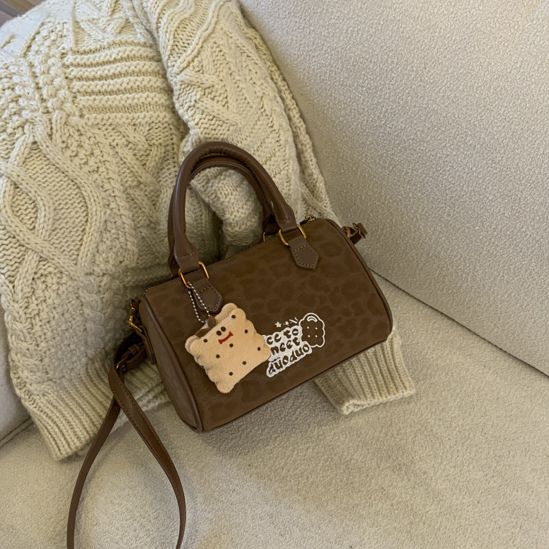 Bag Messenger Bag Female Textured Handbag Boston