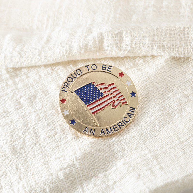 American Patriotic Republican Campaign Metal Brooch