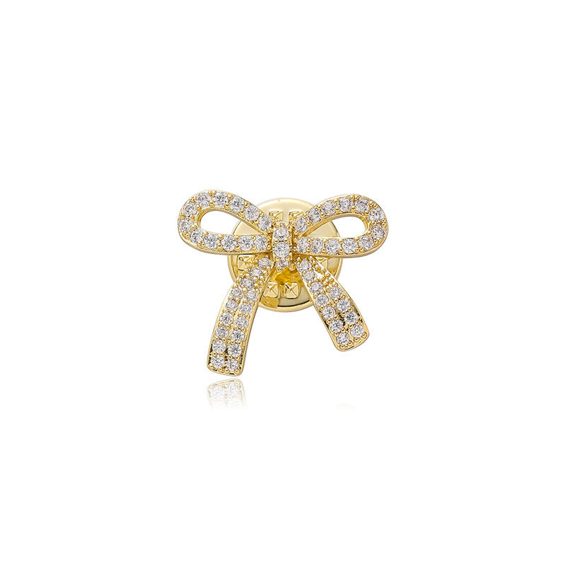 Zircon Bow Knot Brooch for Women