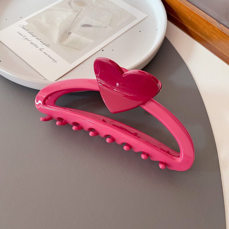 Shark Semicircle Hair Claw (Love Heart-Shaped)