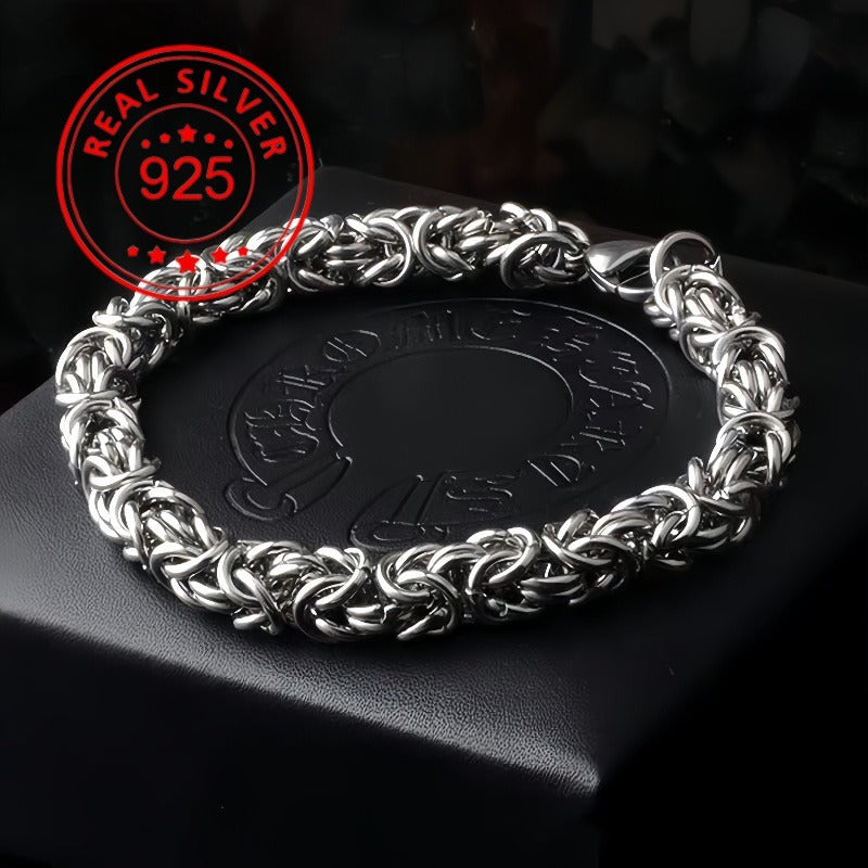Vintage Braided Titanium Steel Bracelet For Men - Hip Hop
