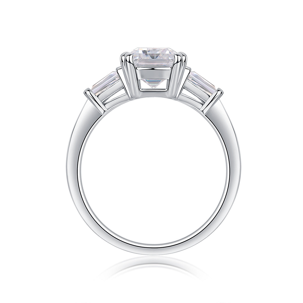 Starry Sky Mirror - A Fashionable Diamond Ring Set with Moissanite