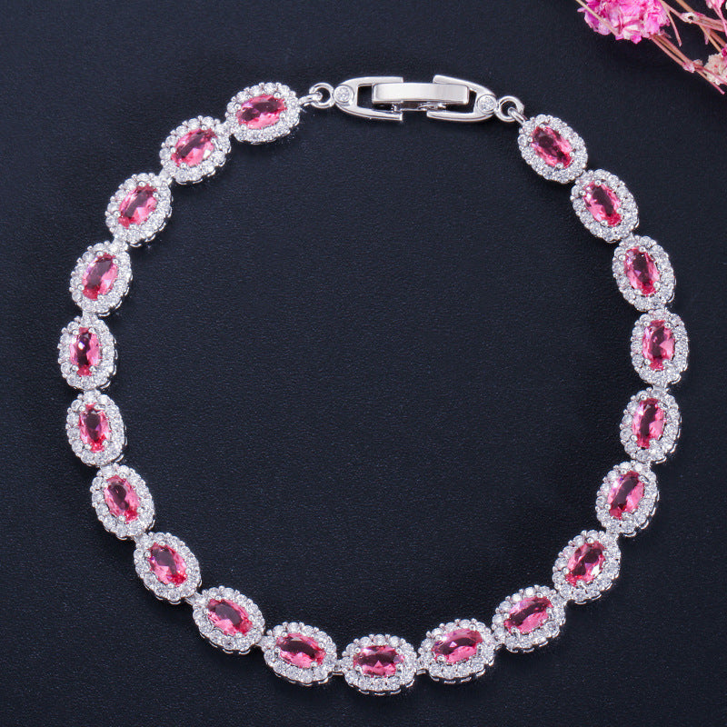 Fashion All-match Bracelet Inlaid Zircon Retro
