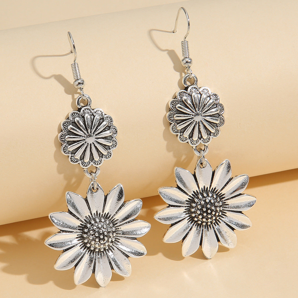 Retro Sunflower Earrings
