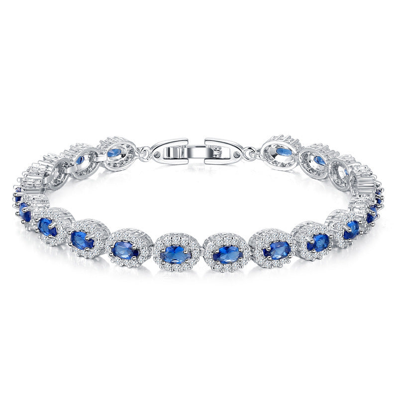 Fashion All-match Bracelet Inlaid Zircon Retro