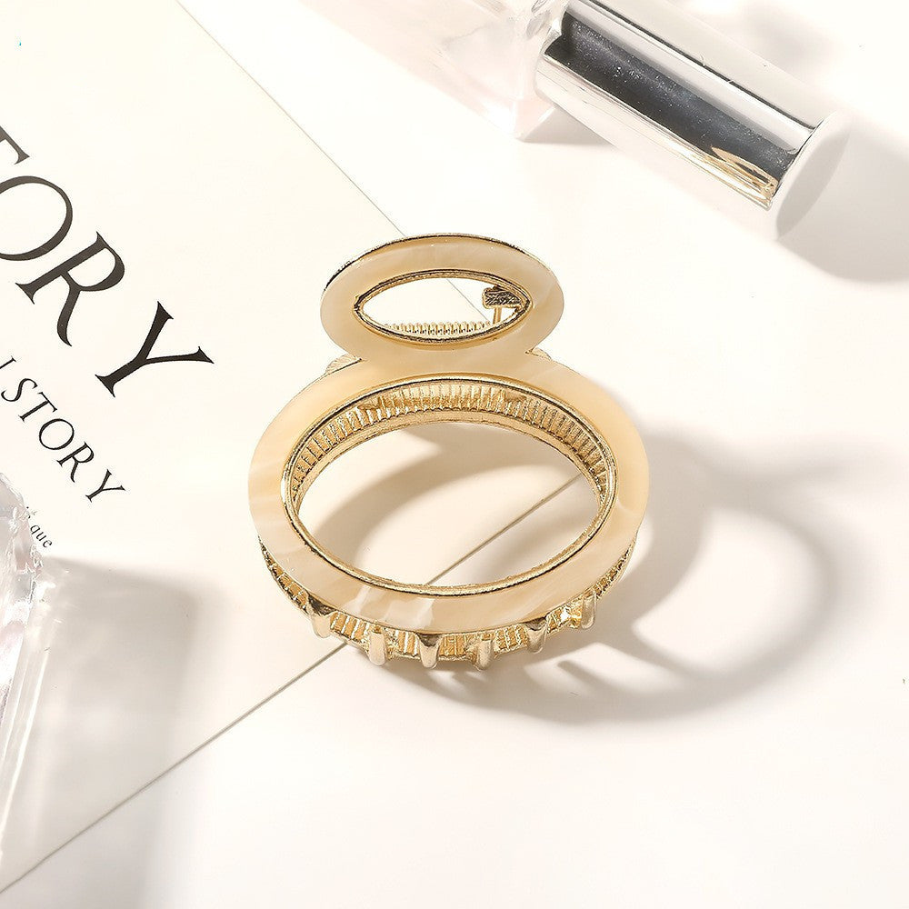 Geometric Hair Claw Hollow Shark Clip