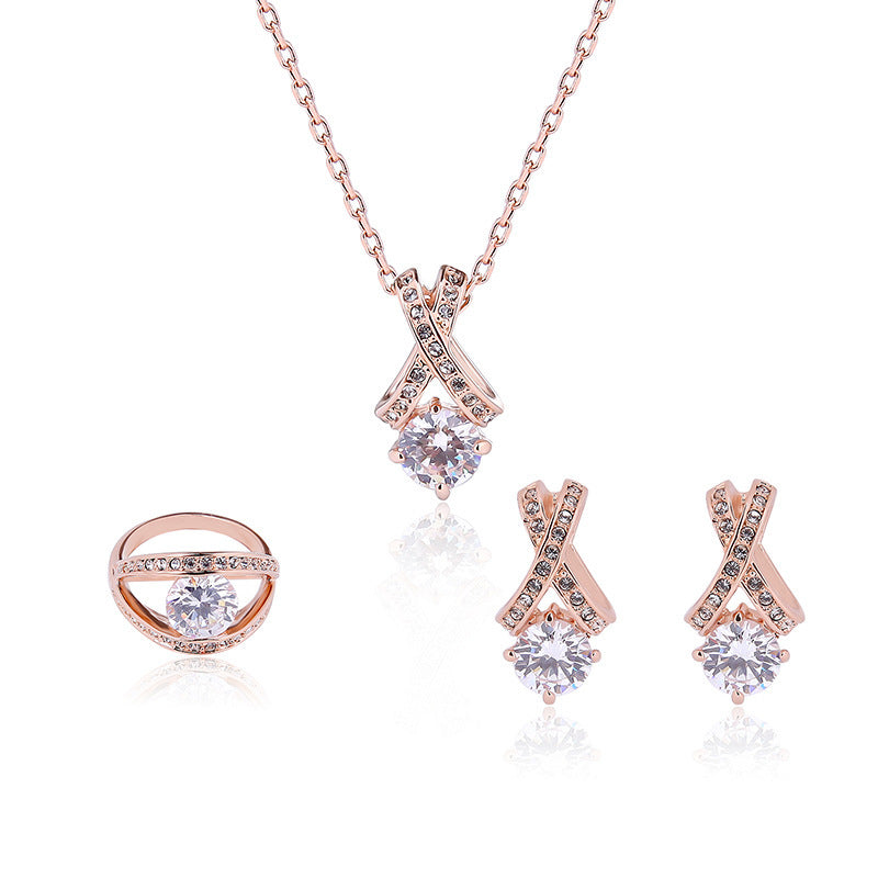 3-Piece Creative Diamond Jewelry Set