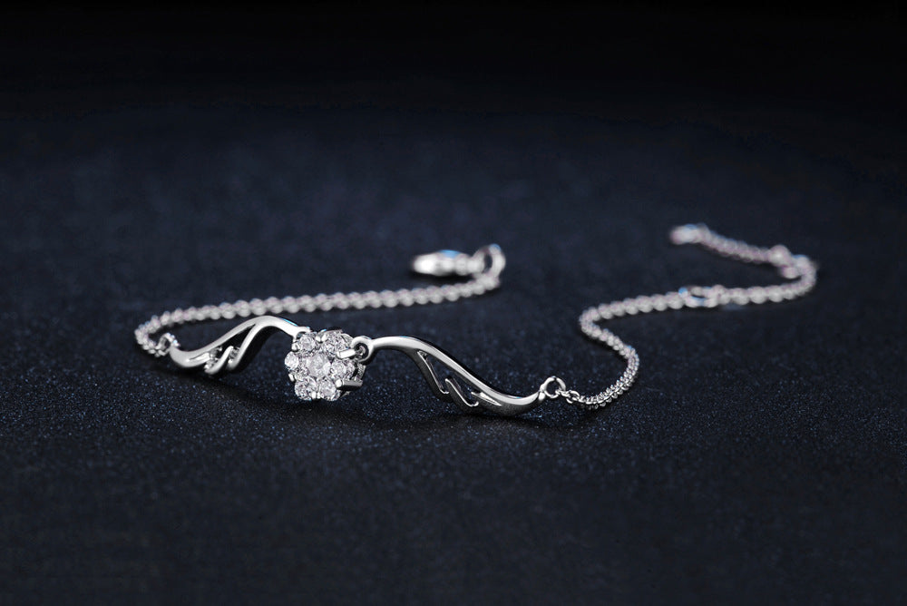 Angel Wings Zircon Micro-inlaid Plated Bracelet
