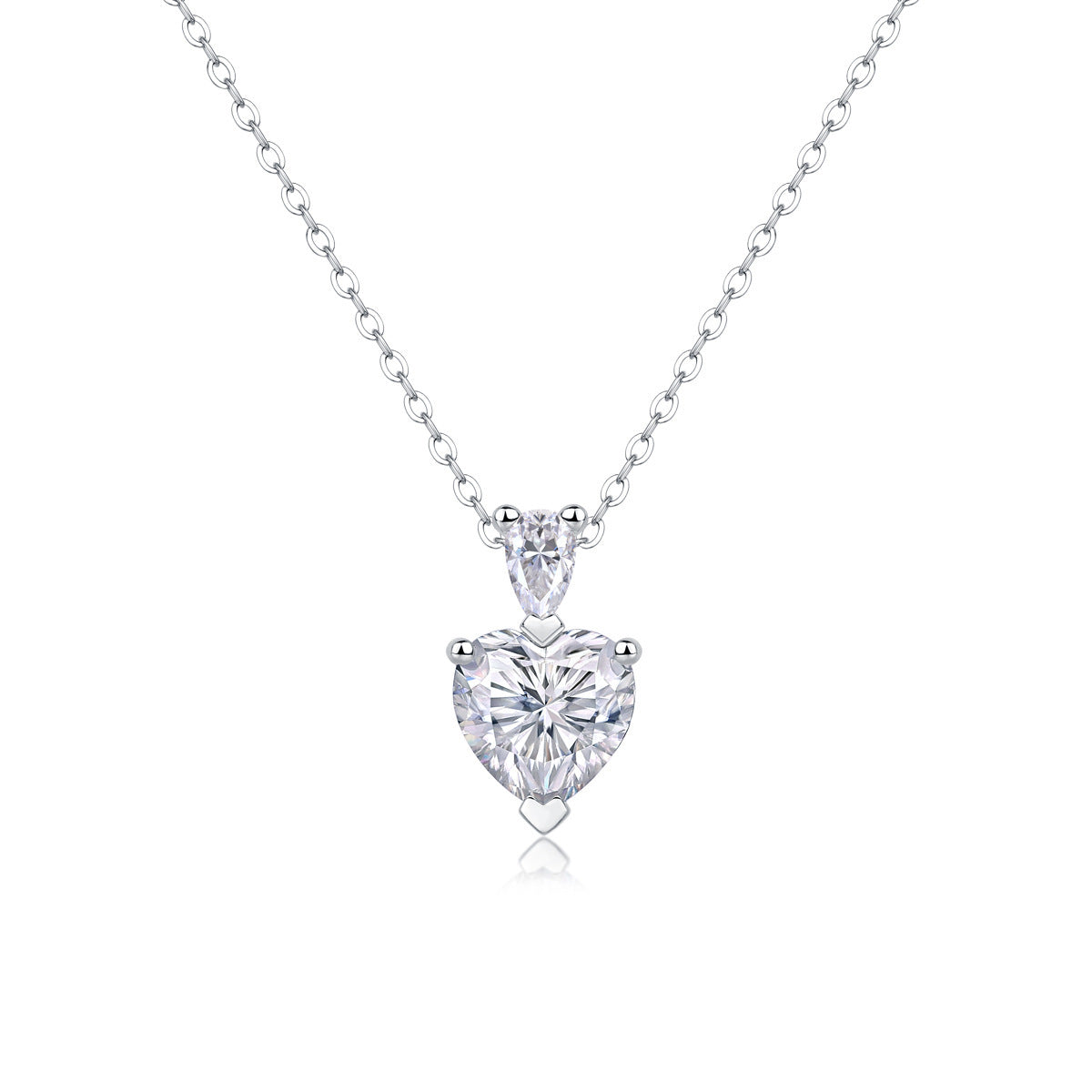 Moissanite Yis Style Horse Eye Pendant Necklace
