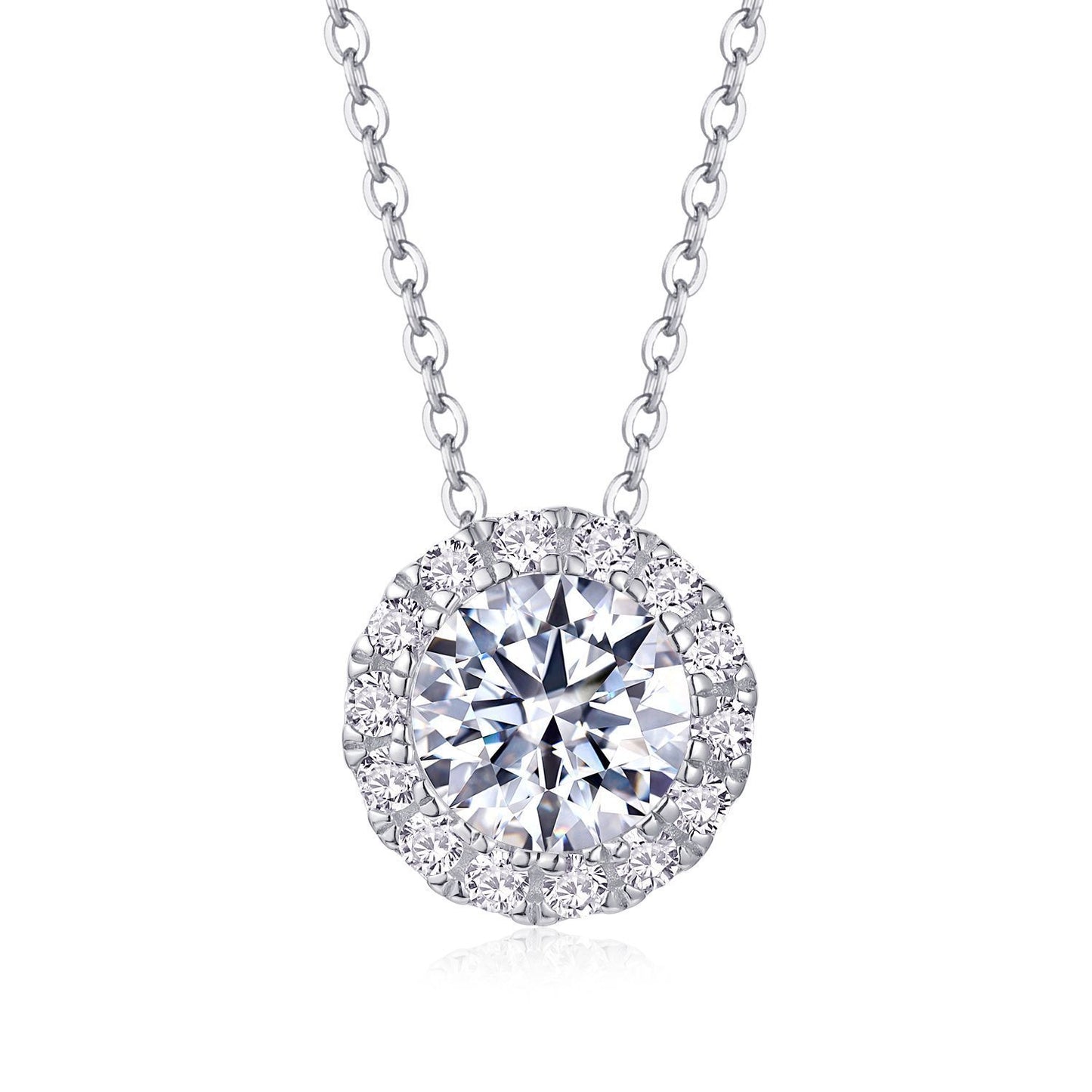 Moissanite Yis Style Horse Eye Pendant Necklace