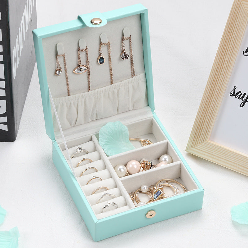 Square Portable Jewelry Storage Box