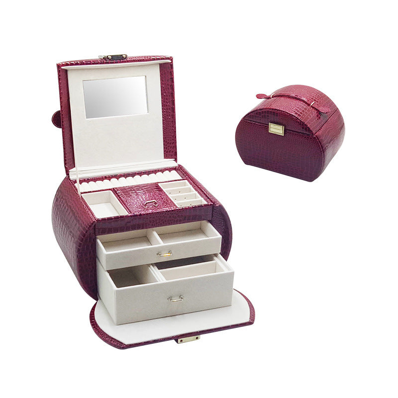 High-End Leather Jewelry Storage Box