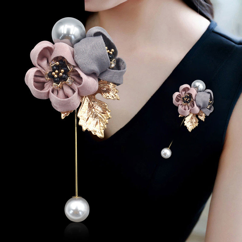 Pearl Flower Brooch for Women