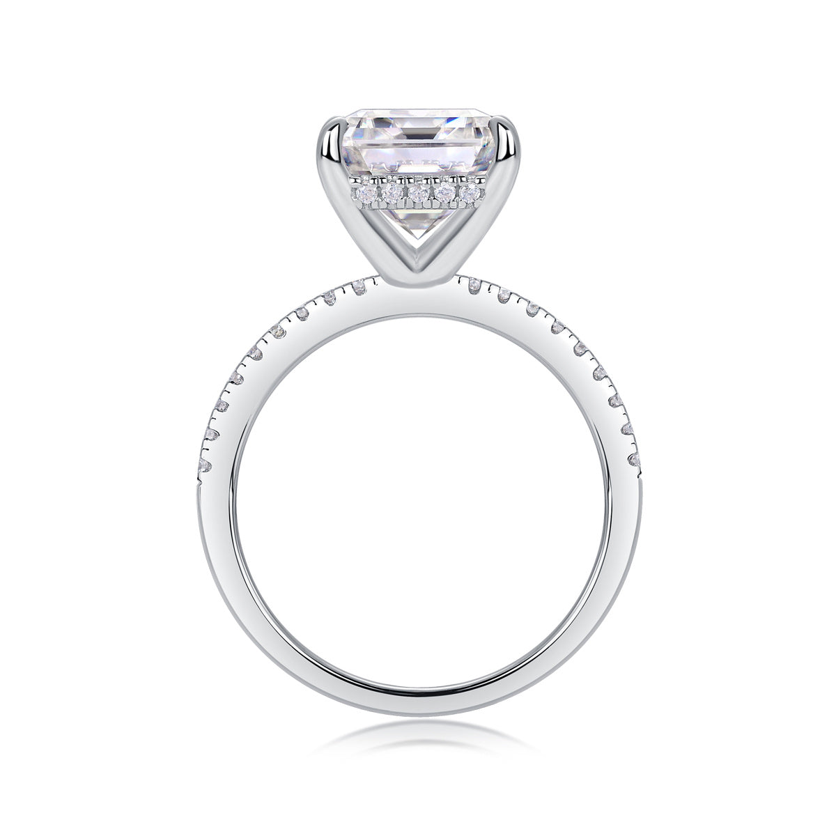 Diamond Ring with Moissanite S925 Sterling Silver