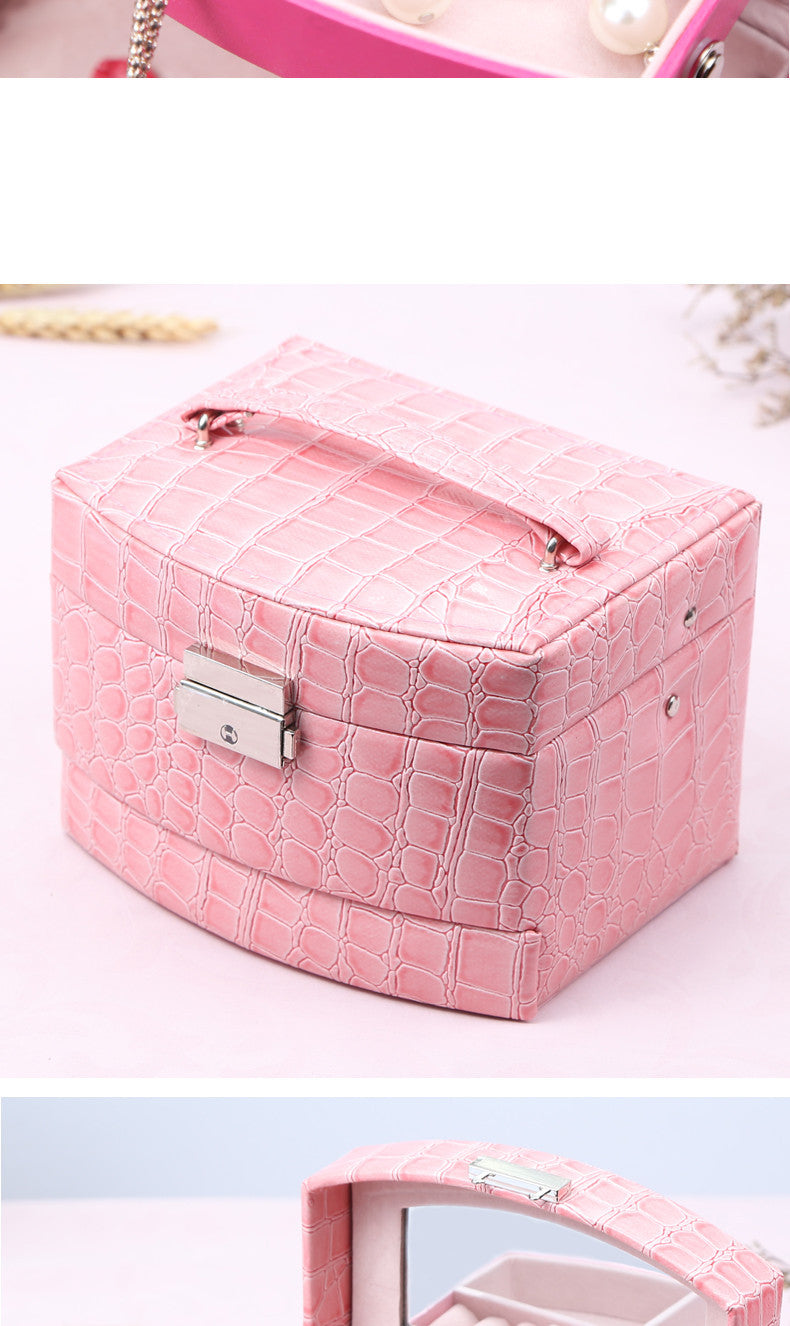 3 Layers Leather Jewelry Boxe