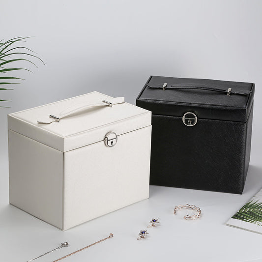 Five-Layer Leather Cosmetic & Jewelry Storage Box