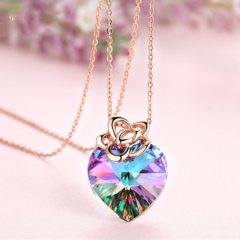 Colorful 925 Heart Pendant