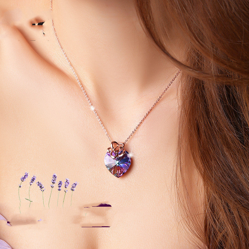 Colorful 925 Heart Pendant