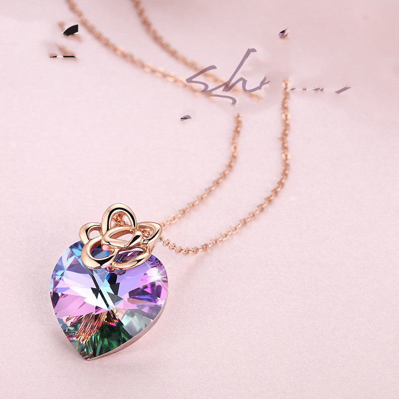 Colorful 925 Heart Pendant
