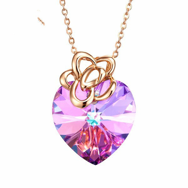 Colorful 925 Heart Pendant
