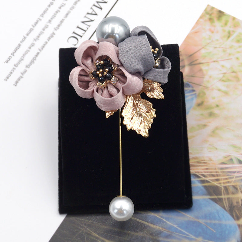 Pearl Flower Brooch for Women