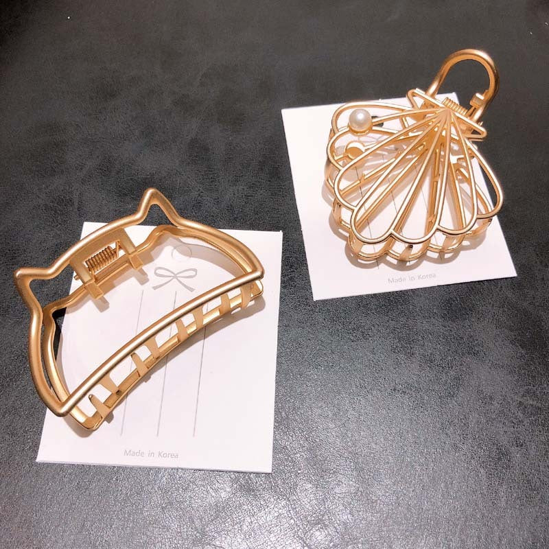 Cute Cat Hollow Hair Clips