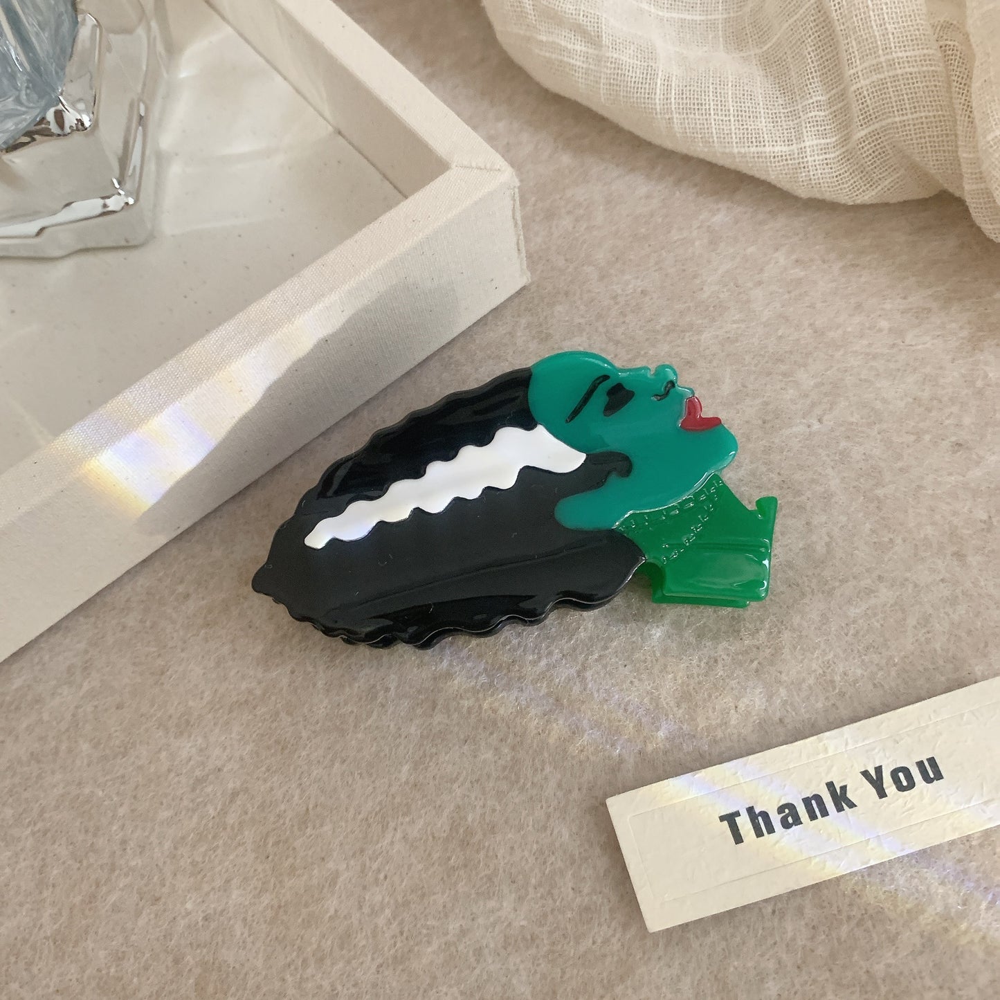 Acetic Acid Grip Halloween Wizard Hat Skull Back Broom Festival Hair Accessories