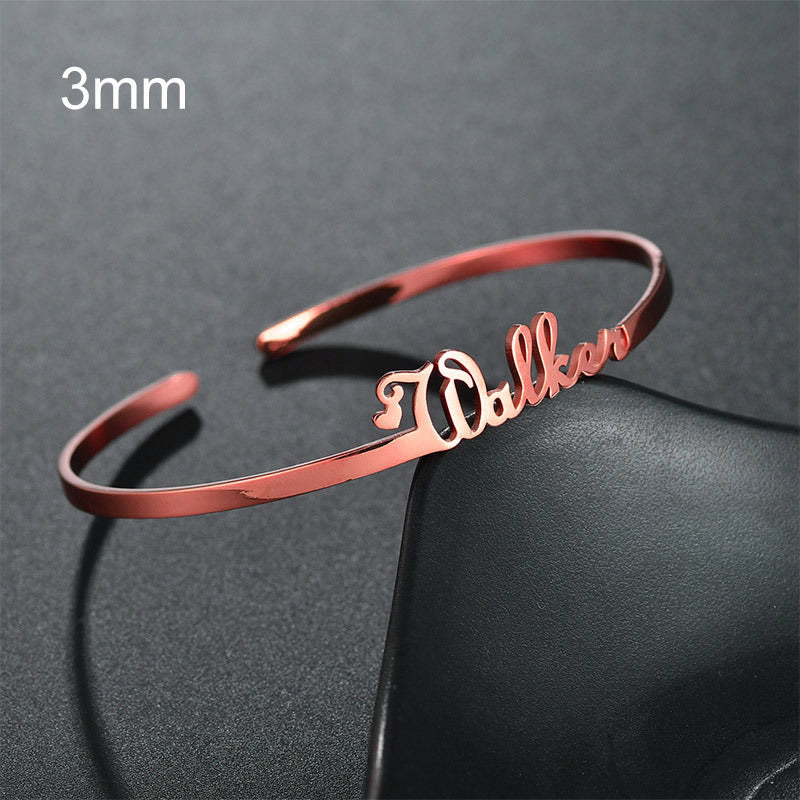 Customized Name Bracelet and Bangles
