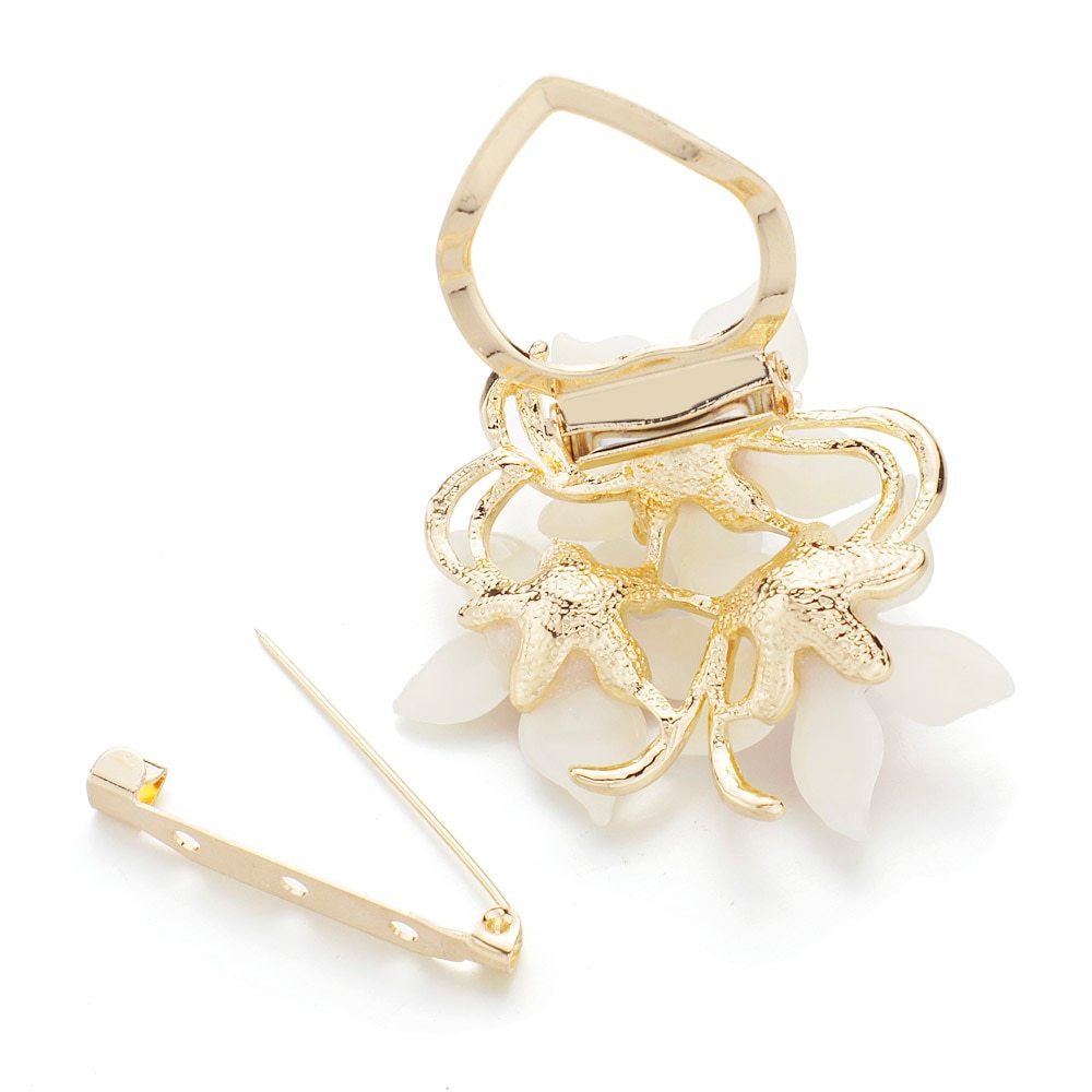 Diamond Opal Brooch for Women