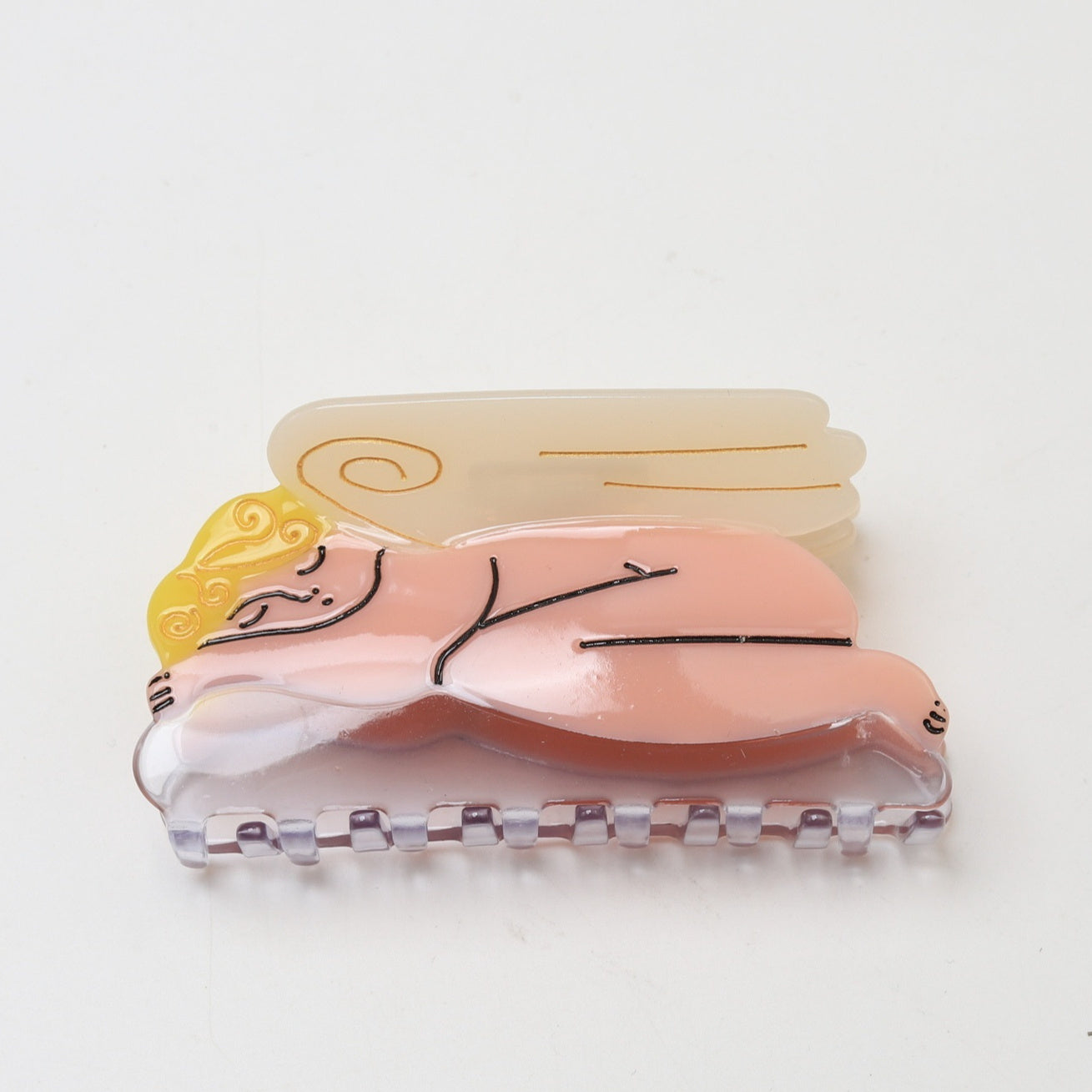 Snail Sunflower Angel Acetate Hair Clip