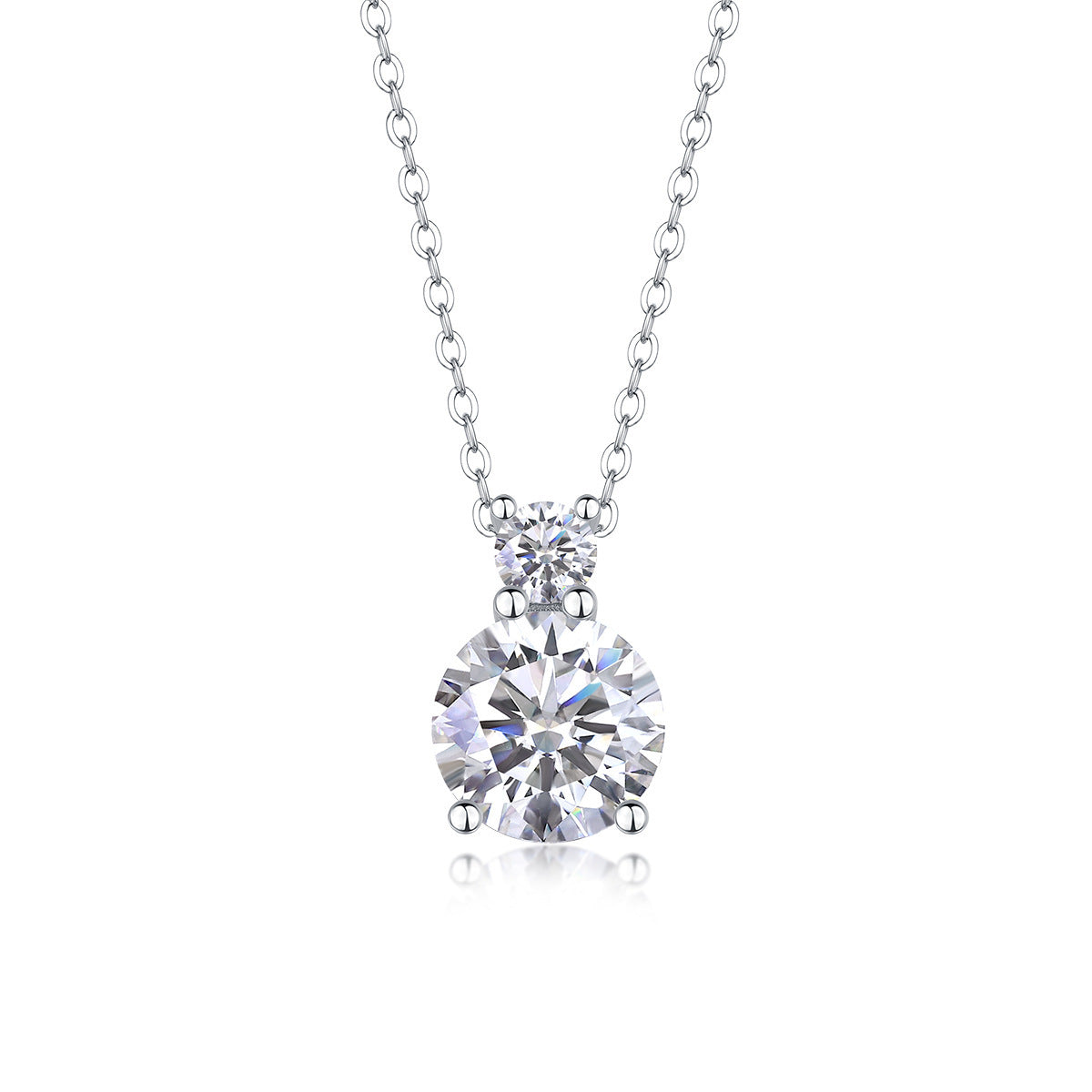 Moissanite Yis Style Horse Eye Pendant Necklace