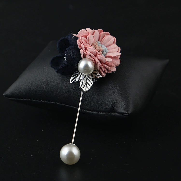 Pearl Flower Brooch for Women