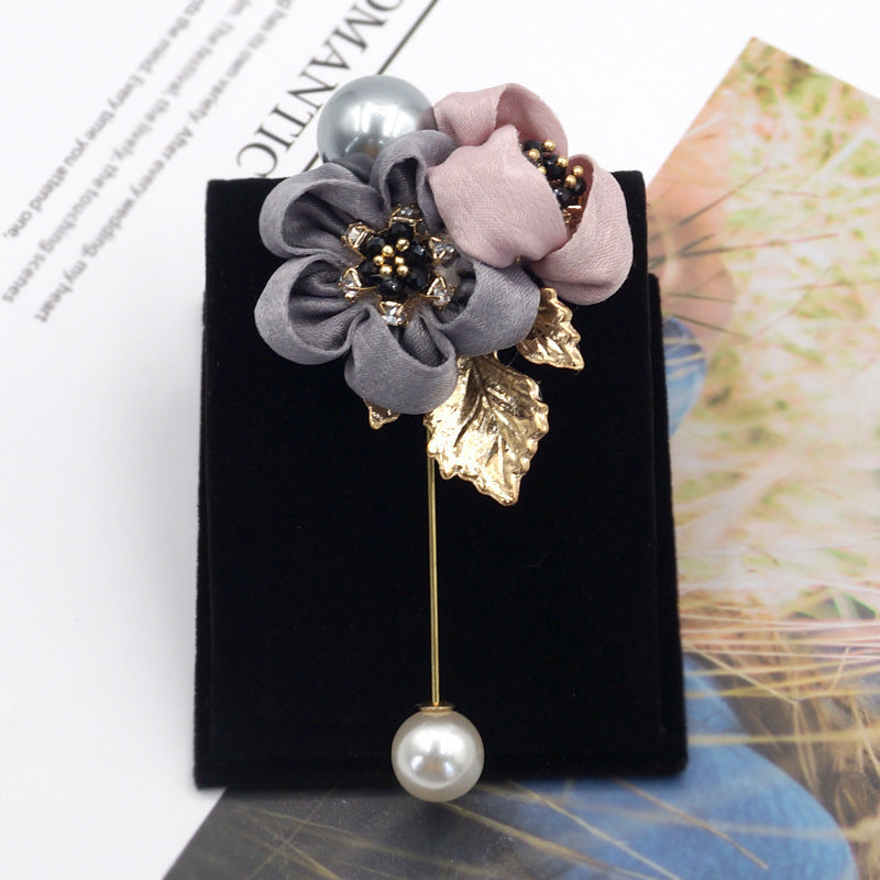 Pearl Flower Brooch for Women