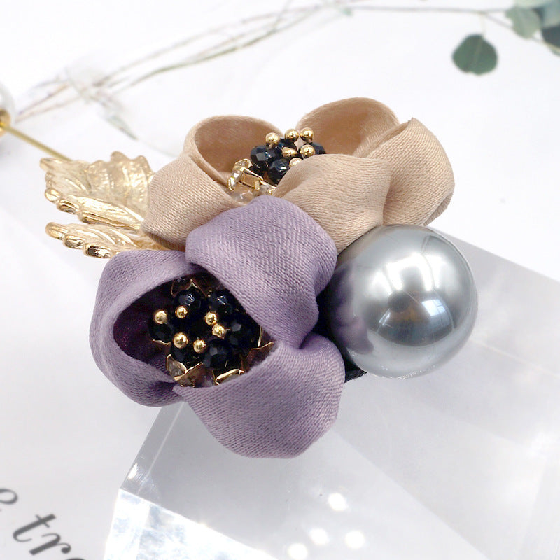 Pearl Flower Brooch for Women
