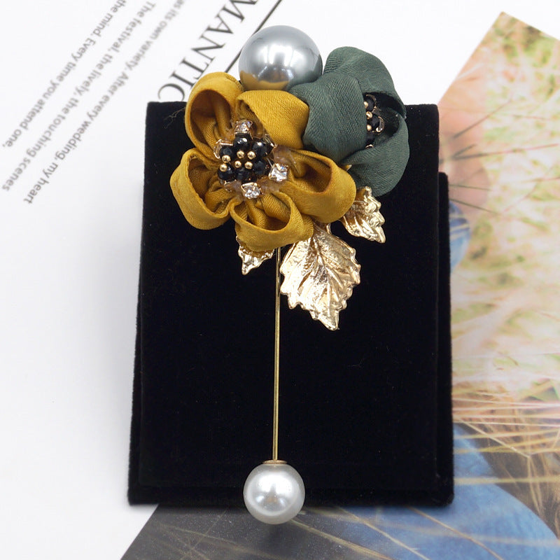 Pearl Flower Brooch for Women