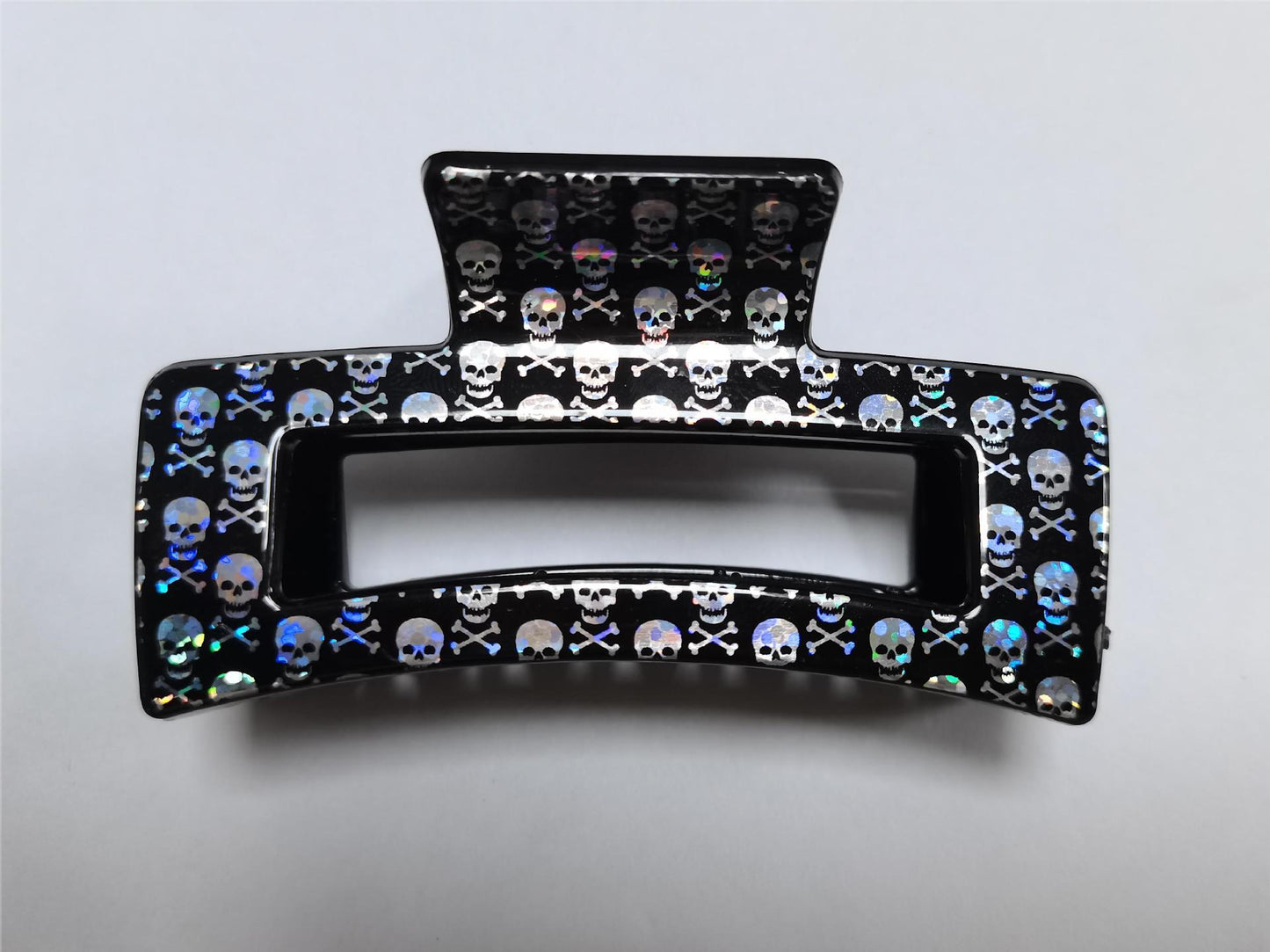 Transparent Printing Grip Back Head Updo Lady