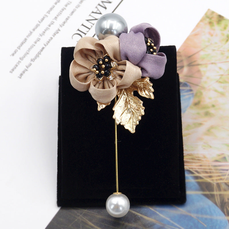 Pearl Flower Brooch for Women