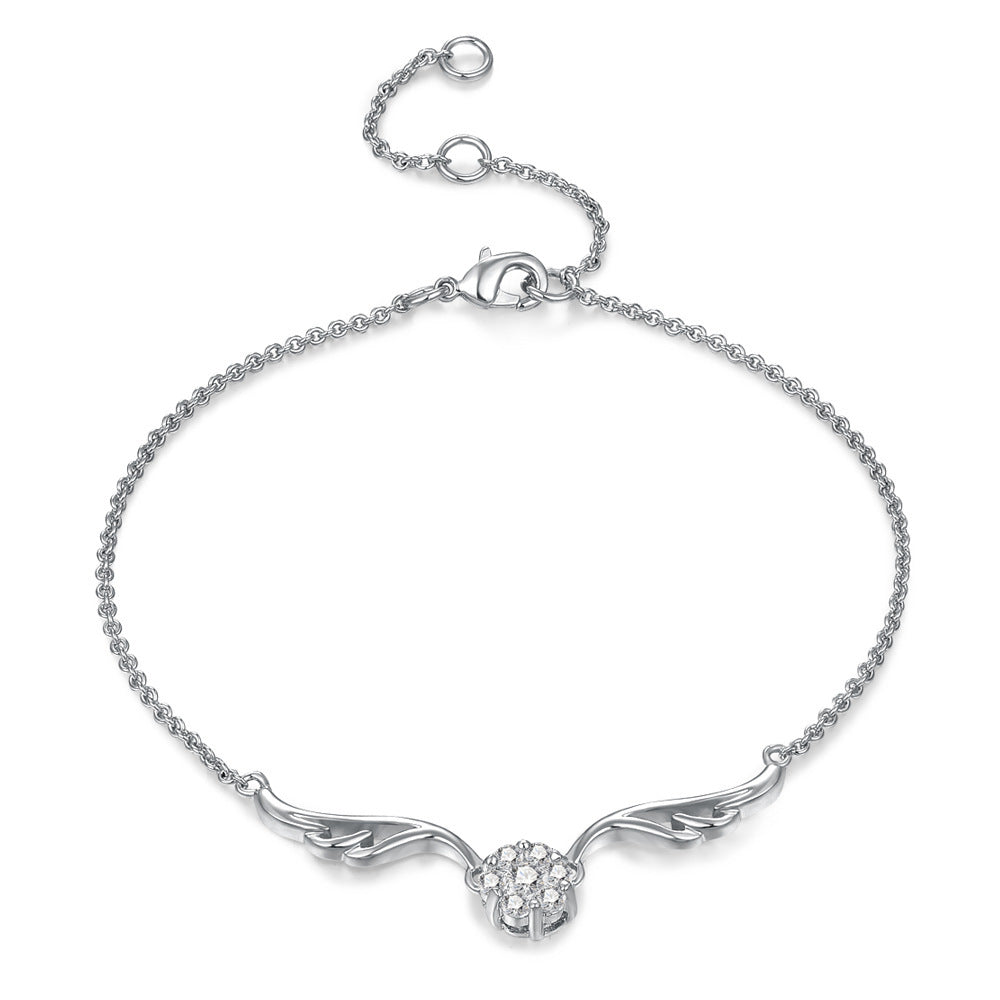Angel Wings Zircon Micro-inlaid Plated Bracelet