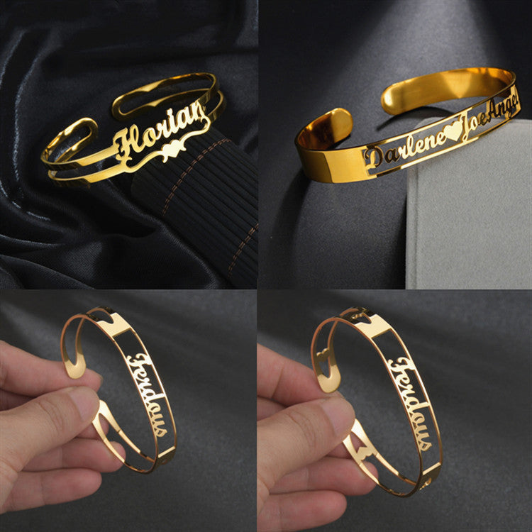 Customized Name Bracelet and Bangles