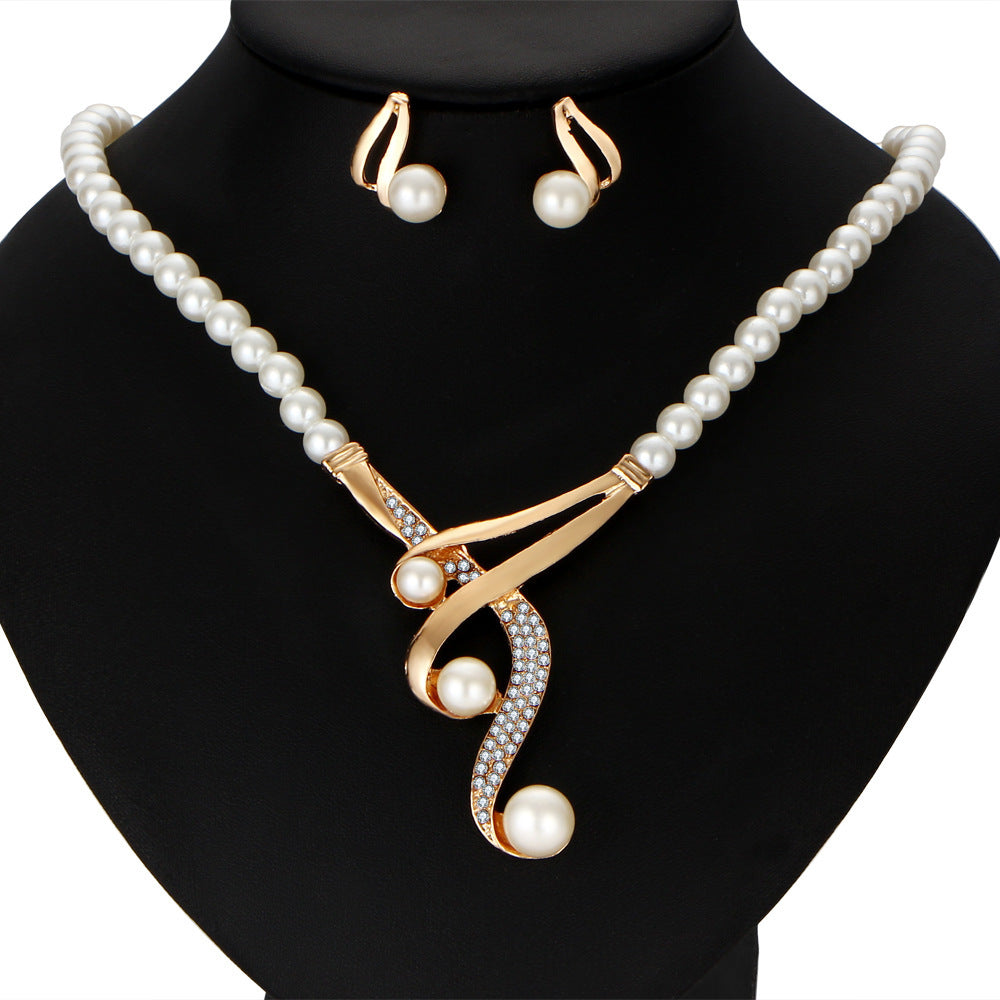 Pearl Clavicle – High-End Jewelry Set