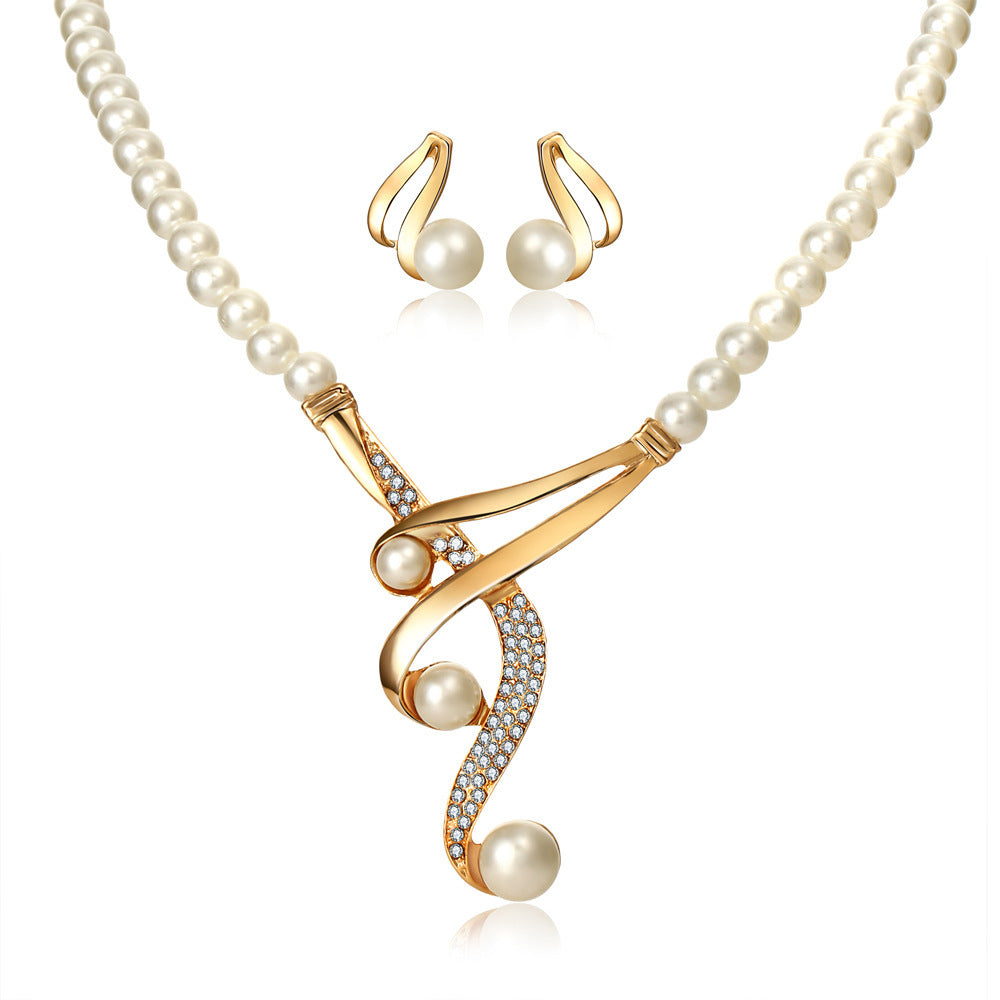 Pearl Clavicle – High-End Jewelry Set
