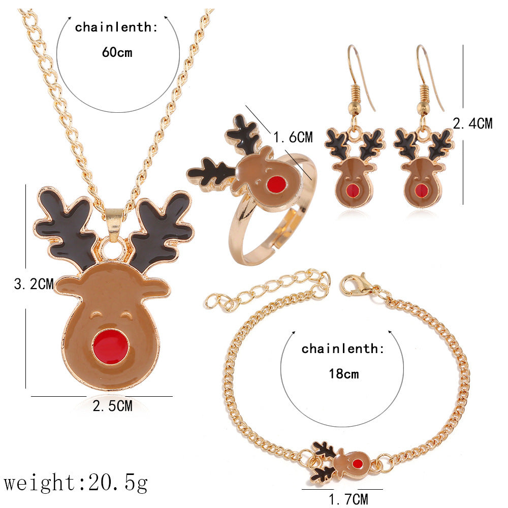 Christmas Dripping Multi-Piece Jewelry Set