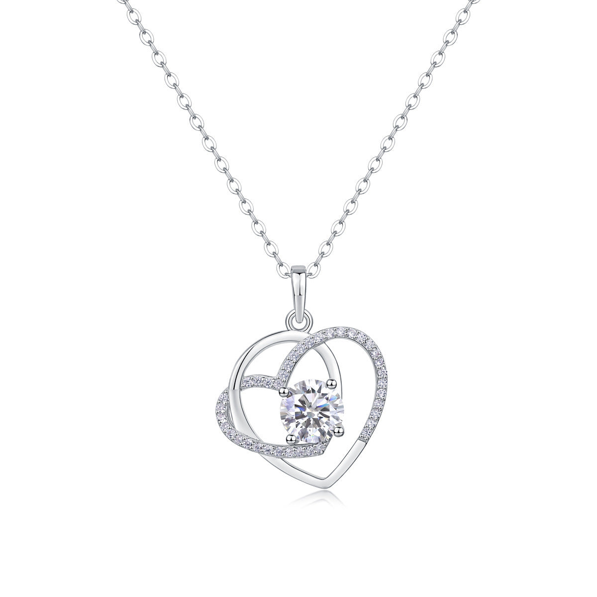 Moissanite Yis Style Horse Eye Pendant Necklace