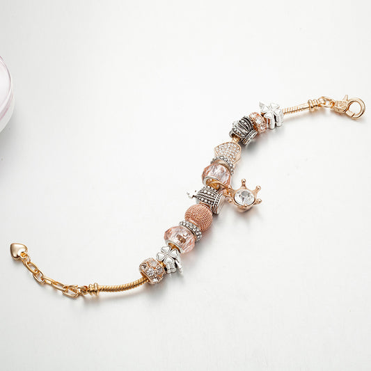 DIY Diamond Rudder Pendant Bracelet For Women