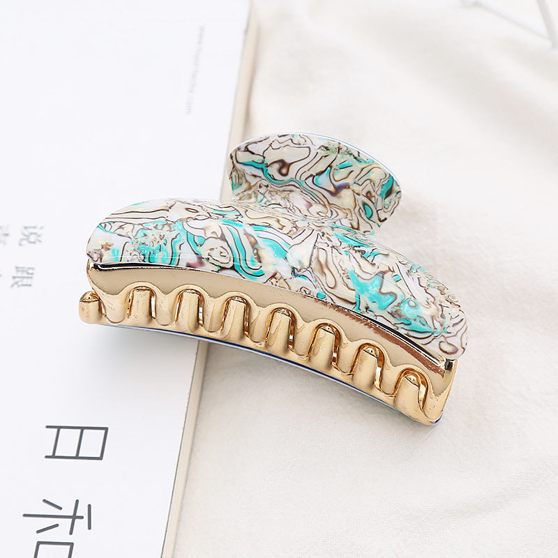 Women's Acrylic Hair Stripe Claw